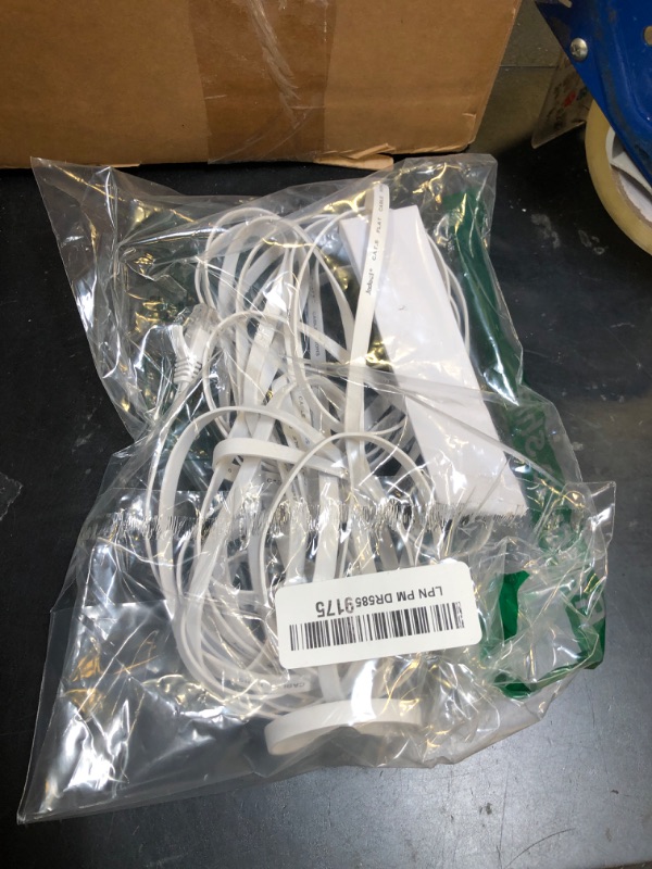 Photo 1 of Jadaol Cat 6 Ethernet Cable 25 ft, Outdoor & Indoor 10Gbps Support Cat8 Cat7 Network, Flat RJ45 Internet LAN Computer Patch Cable for Router, Modem, Switch, Gaming Consoles, Streaming Devices, White