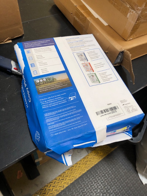 Photo 1 of Hammermill Printer Paper, 20 lb Copy Paper, 8.5 x 14 - 1 Ream (500 Sheets) - 92 Bright, Made in the USA, 105015R