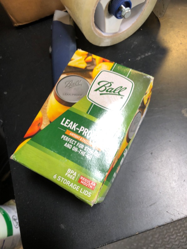 Photo 1 of Ball Mason Jar Leak-Proof Lids, Regular Mouth, 6-Count