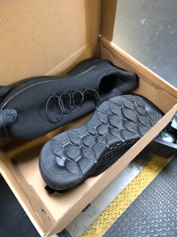 Photo 1 of ZURIN Womens Slip On Walking Shoes with Arch Support,Lightweight Running Sneakers,Non Slip Breathable Tennis Shoes for Gym Travel Work Casual Black