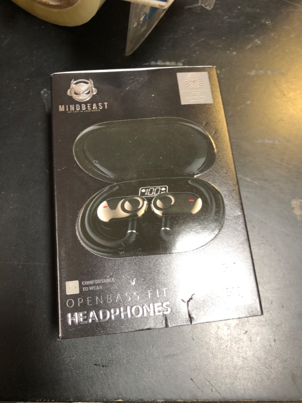 Photo 1 of Open Ear Headphones, Open Ear Earbuds with 16mm Speakers, Bluetooth 5.4 Wireless, Biaxial Rotation, Lightweight, 20H Playtime, Over Ear Bluetooth Headphones for Running, Workout, IPX5 Waterproof