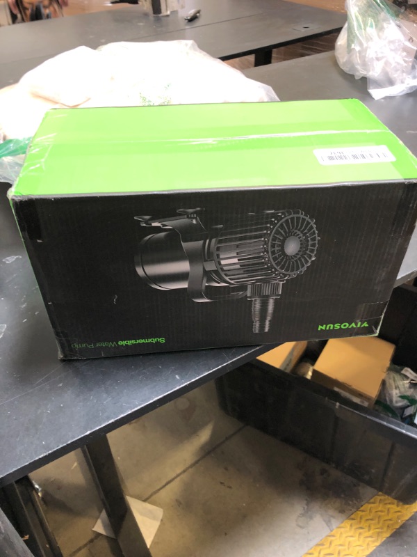 Photo 1 of VIVOSUN 2700 GPH Submersible Water Pump with Barrier Bag, 120W Pond Pump, Ultra Quiet Aquarium Pump with 15FT. Lift Height for Pond, Waterfall, Fish Tank, Statuary, Hydroponic