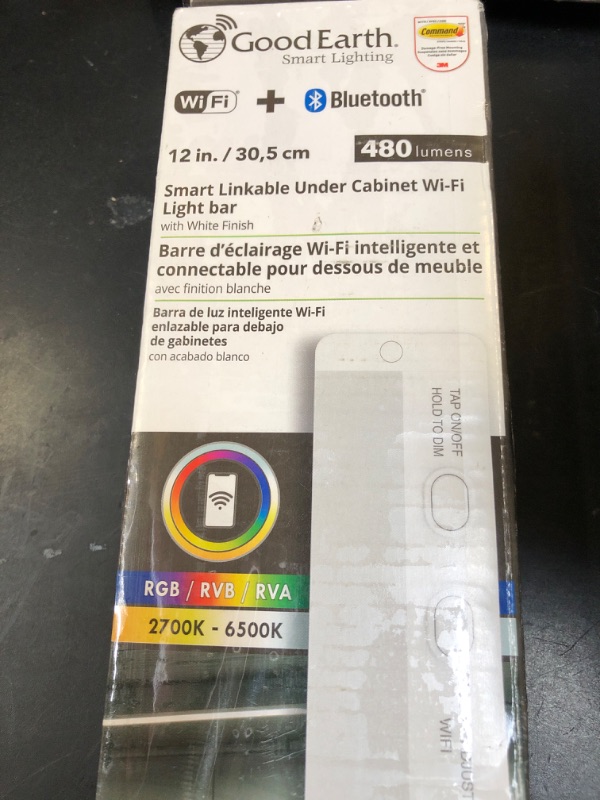 Photo 1 of Good Earth Smart Lighting Under Cabinet Bluetooth 12in. and Works with Alexa