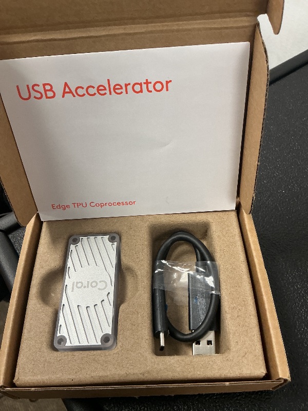 Photo 1 of Coral USB Accelerator Accelerator coprocessor for Raspberry Pi and Other Embedded Single Board Computers