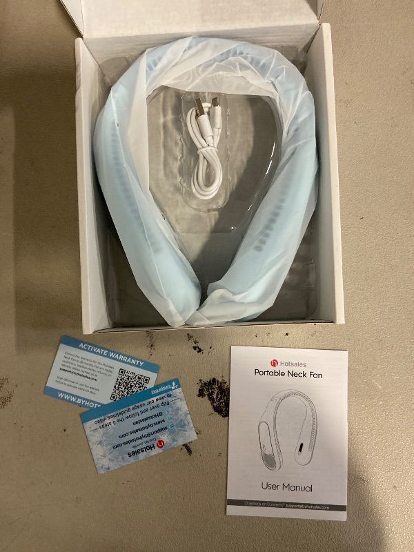 Photo 1 of Neck Fan, Hands Free Bladeless Neck Fans Portable Rechargeable, 6000 mAh Battery Operated Wearable Personal Fan, Cooling Neck Fan, 3 Speeds, USB Fan Gifts for Men, Women, Travel, Outdoor