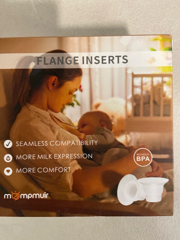 Photo 1 of Flange Inserts 10PCS 18/19/20/21/22mm for 24mm Pumps, Flange Sizing Kit Compatible with Medela Elvie Lansinoh Spectra Momcozy Breast Pump Accessories, Breastfeeding Essentials Kit for New Mom