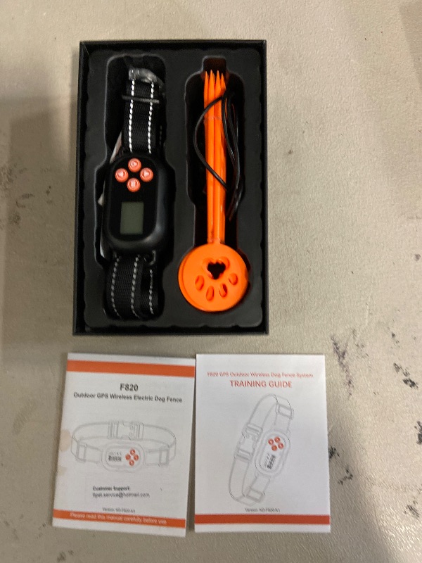 Photo 1 of GPS Wireless Dog Fence, Pet Electric Containment System, IPX6 Waterproof/Rechargeable Collar, Beep/Vibration/Shock Correction Mode, for Dogs Over 20 Lbs