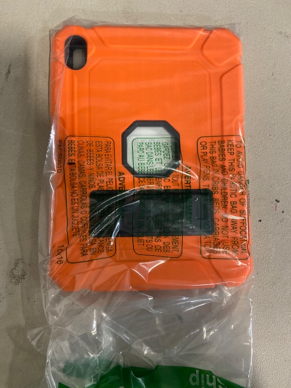Photo 1 of Case for iPad (A16) 11th Generation 11 Inch 2025/iPad 10th Generation 10.9" 2022 - with Kickstand & Pencil Holder, Heavy Duty Shockproof Protective iPad 11th 10th Generation Case, Orange