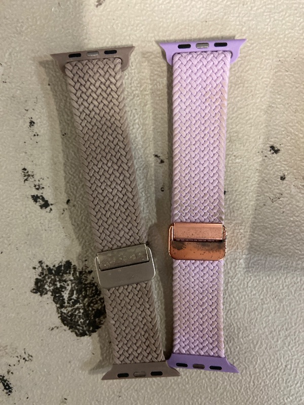 Photo 1 of Braided Stretchy Bands with Magnetic Clasp Compatible for Apple Watch Band 38mm 40mm 41mm 42mm 44mm 45mm 46mm 49mm Women Men, Soft Nylon Sport Solo Loop for iWatch Series 10 9 8 7 6 5 4 3 Ultra 2 1 SE