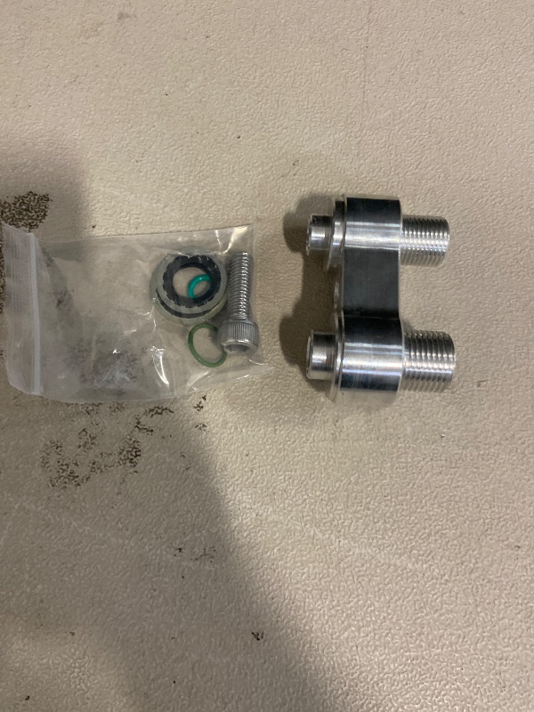 Photo 1 of AC Compressor Adapter for LS GM R4 Fitting CNC Aluminum Straight Adapter