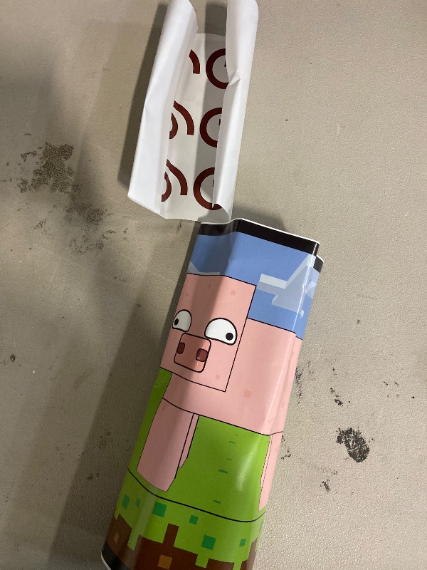 Photo 1 of Silly Goose Gifts Pin The Tail On The Pig - Fun Kids Birthday Party Supply Celebration Activity - Pixel Block Video Game Themed Mining Craft Adventure Attach
