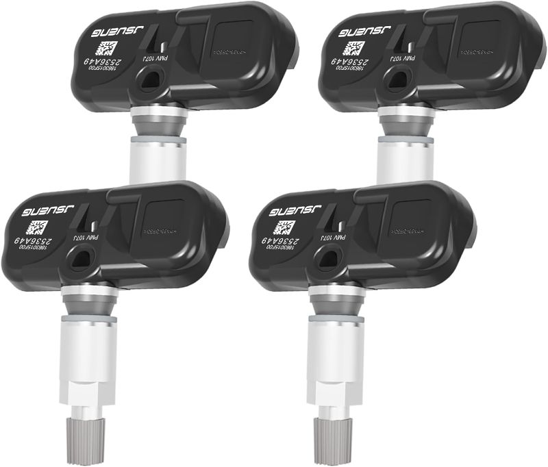 Photo 1 of 42607-33021 TPMS Sensor, Set of 4 Tire Pressure Monitoring System Sensor for Toyota Camry Rav4 Highlander Yaris Corolla, Lexus ES GS LX Replaces for PMV-107J 42607-33011 315MHZ