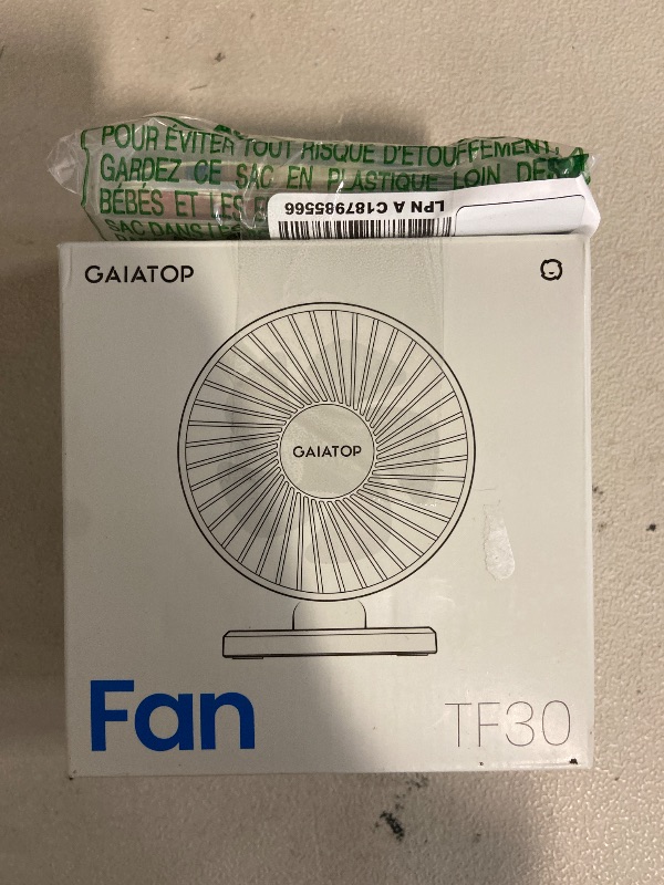 Photo 1 of 2 Item Bundle | Gaiatop USB Desk Fan, Small But Powerful, Personal Portable Quiet 3 Speeds, Adjustable Mini Table Desktop fan for Cooling Home Office Car Summer Travel Gifts Blue +  54Pcs Edible Surfboard Cupcake Toppers Wafer Paper Surfboard Mini Accents