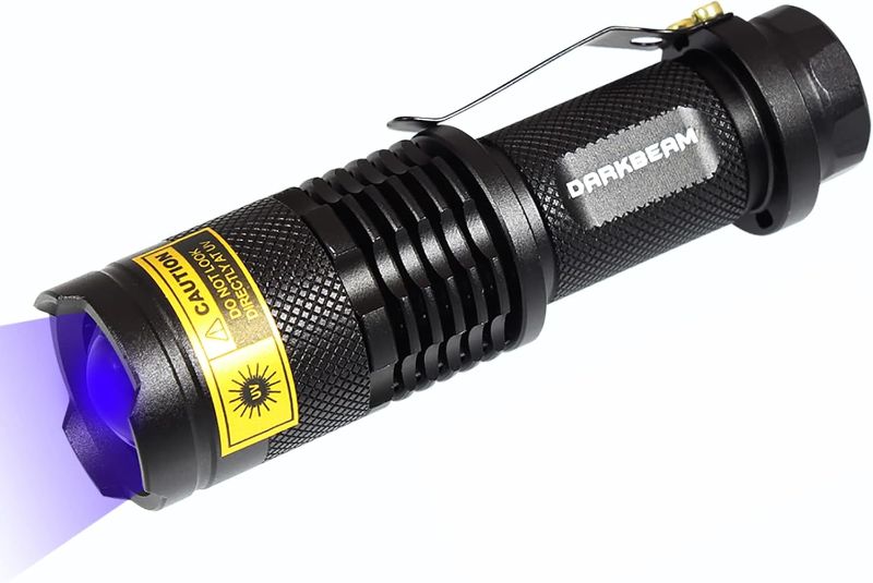 Photo 1 of DARKBEAM UV 365nm Light Wood's lamp Blacklight Ultraviolet Flashlight LED Portable Mini Handheld Torch Detector for Dog Urine Pet Stains 370nm Anti-counterfeiting Identification, Resin Curing