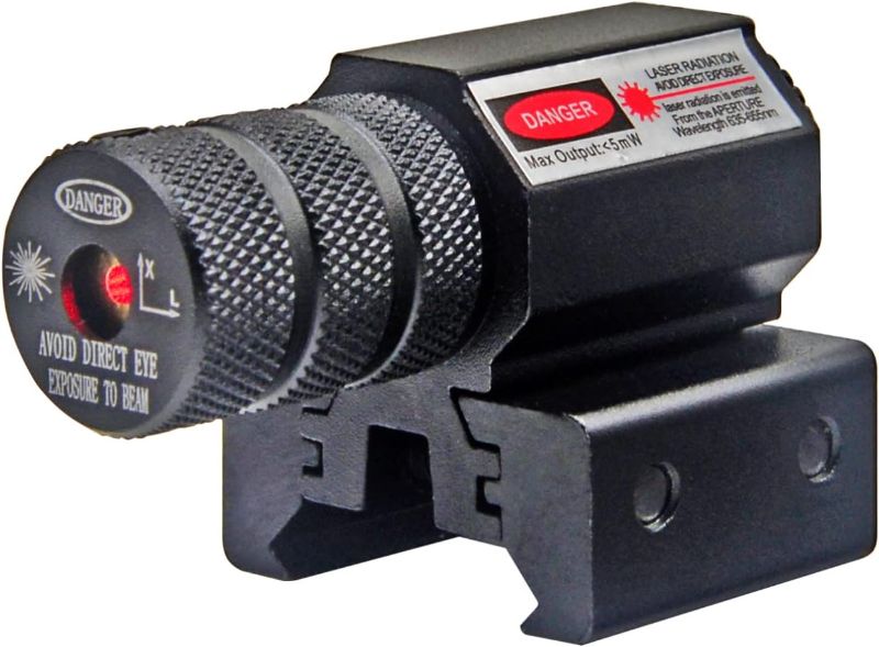 Photo 1 of Compact Tactical Red/Green Beam Laser Sight,Laser Dot Sight Scope for Rifles Pistols Handguns fits Standard 20mm/11mm Picatinny Rail Mount