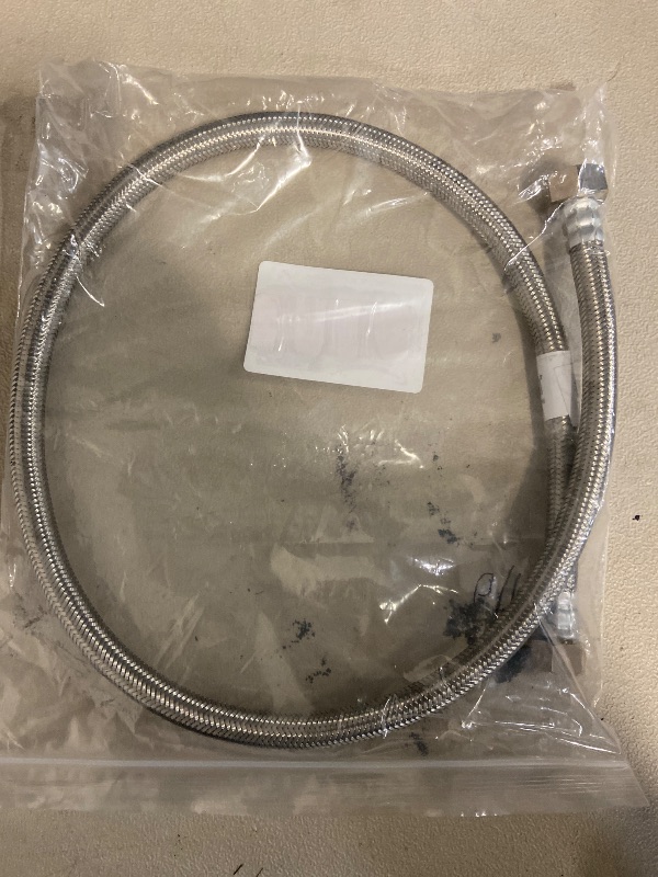 Photo 1 of Faucet Water Supply Connector Line Braided Stainless Steel, Faucet Supply Line - 3/8 Female Compression Thread x 1/2 Female Iron Pipe Thread (3/8" Comp x 1/2" FIP) (1, 72 inch)