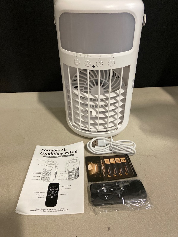 Photo 1 of Portable Air Conditioner, 2025 Upgraded 4-IN-1 Ultra-Quiet Design Portable AC Unit with 2 Cool Mist & Speeds1500ml Remote Control Air Conditioner Evaporative for Home,Office,Bedroom, Camping