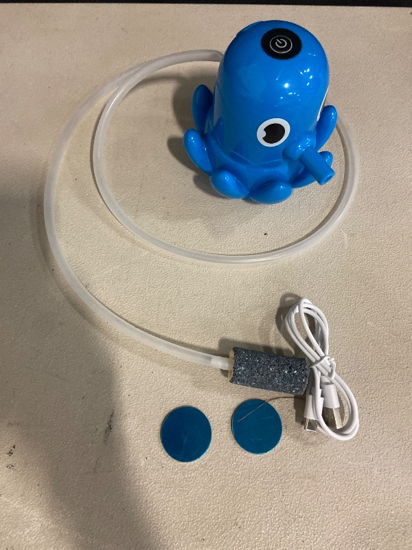 Photo 1 of Water Table Pump Octopus, Cordless Rechargeable Pump for Water Tables with Magnetic Mounting, No Drill Installation, Durable Outdoor Water Play Accessories for Kids & Toddlers (Blue)