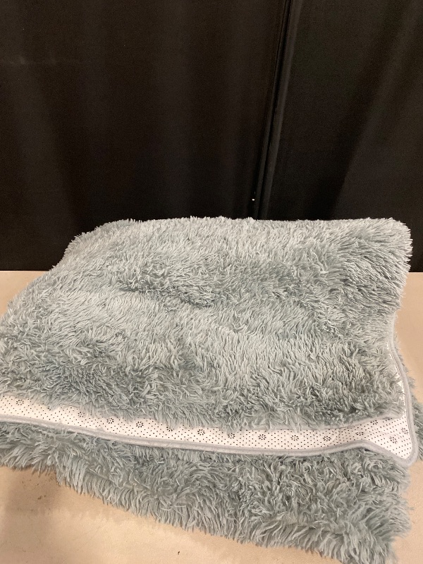 Photo 1 of Ultra Soft Indoor Modern Area Rugs Fluffy Living Room Carpets for Children Bedroom Home Decor Nursery Rug 4x5.3 Feet, Gray