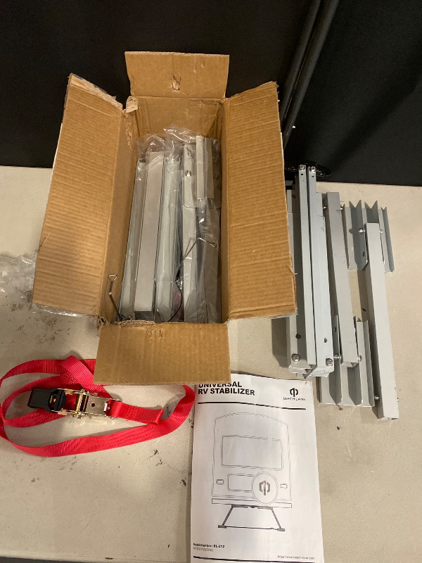 Photo 1 of Beech Lane Universal RV Stabilizer, Reduces RV Wobble, Compact Foldable Design for Easy Storage, Adjustable Height of 12" to 26.5", Patent Pending (1 Pack)