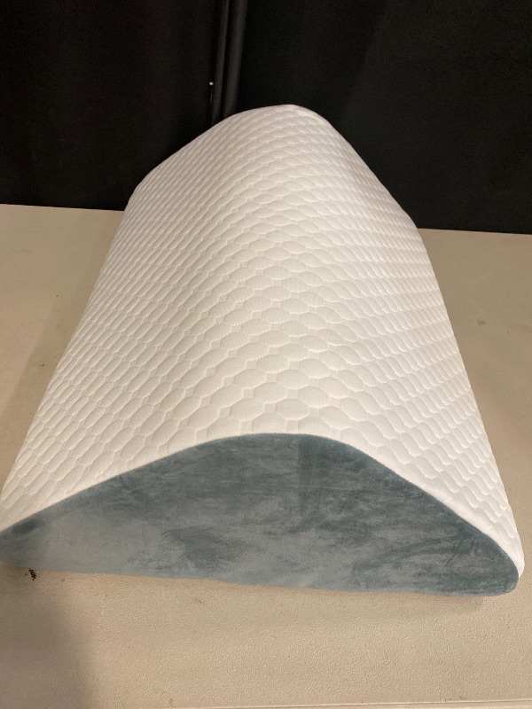Photo 1 of Knee Wedge Pillow 8'' for Post-Surgery Recovery - Leg Elevation Support for Sleep Position, Alleviating Lower Back & Hip Pain Enhancing Circulation in Ankles Legs Triangle Pillow with Removable Cover