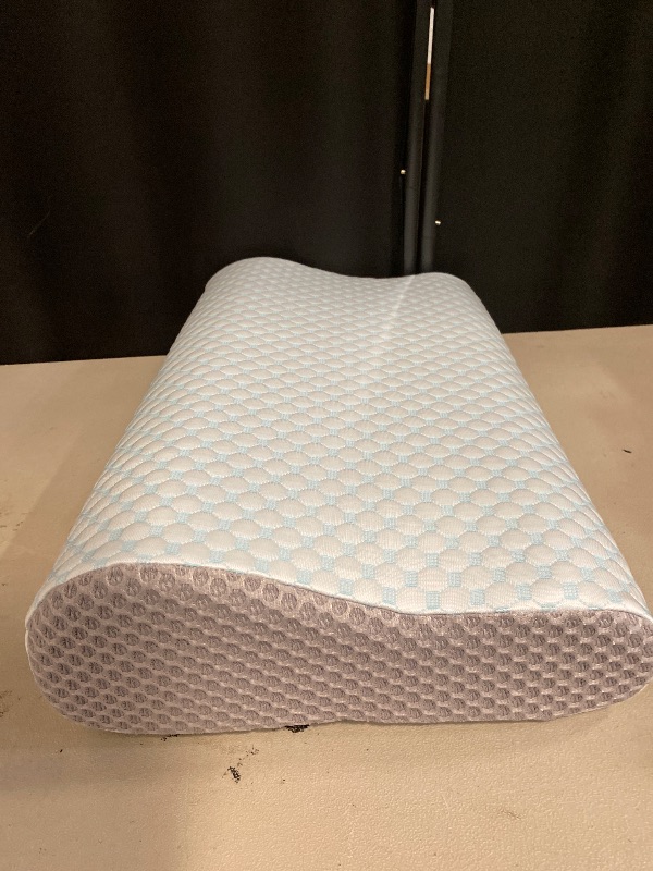 Photo 1 of Cervical Neck Pillow for Pain Relief, Contour Memory Foam Pillows for Sleeping, Odorless Ergonomic Pillow Adjustable Orthopedic Cooling Pillow Bed Pillow Neck Support for Side Back Stomach Sleepers