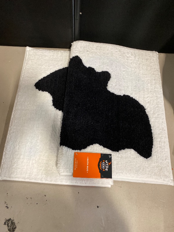 Photo 1 of 2 Pack Halloween Bat Bath Rug Cream - Hyde & EEK! Boutique