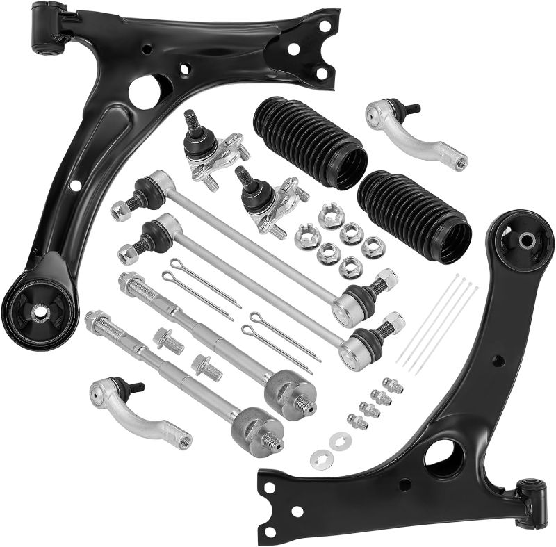 Photo 1 of Front Lower Control Arm 12pcs,with Ball Joint & Bushing Compatible with 2003-2008 Toyota Corolla K640361 K640360 K90309 K80230 EV470 ES80432 ES80431