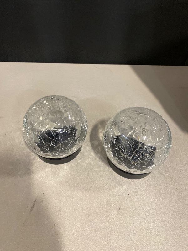 Photo 1 of Solar Globe Lights Outdoor Waterproof-Solar Balls for Garden-Cracked Glass Ball Lights Outdoor-Solar Orbs for Outside-Decorations for Patio and Yard Lawn Backyard Decor