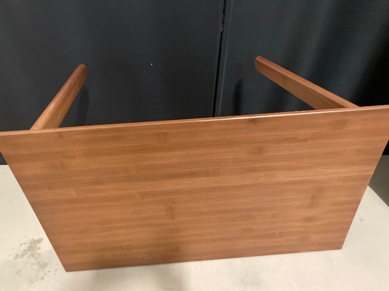 Photo 1 of Japanese Floor Table No Assembly Required Bamboo Folding Walnut Coffee Table Bedroom 23.6x15.7x9.8in Furniture Low Tea Table for Sitting on The Floor Walnut Small