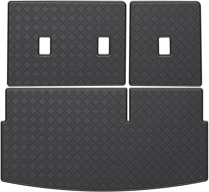 Photo 1 of TTX LIGHTING Trunk & Rear Backrest Mat for 2018-2025 Ford Expedition/Lincoln Navigator - Custom Fit All Weather PU Leather Seat Back Cover Cargo Mat (No Max or L Models)