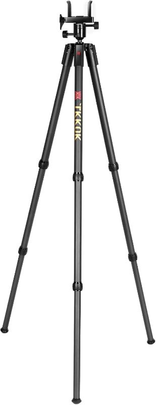 Photo 1 of Hunting Tripods 360 Degree Ball Head with Aluminum, Adjustable Legs TTKOK D60 for Hunting Shooting Tripod