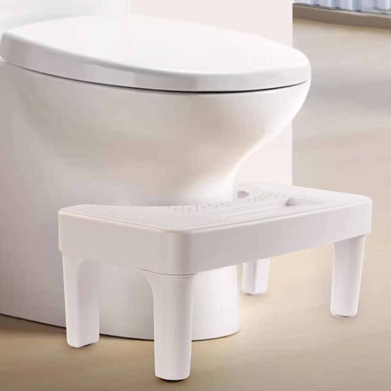 Photo 1 of 6.7 Inch Toilet Stool for Bathroom,Non-Slip Potty Stool for Pooping,Toilet Step Stool for Adults/Seniors/Kids