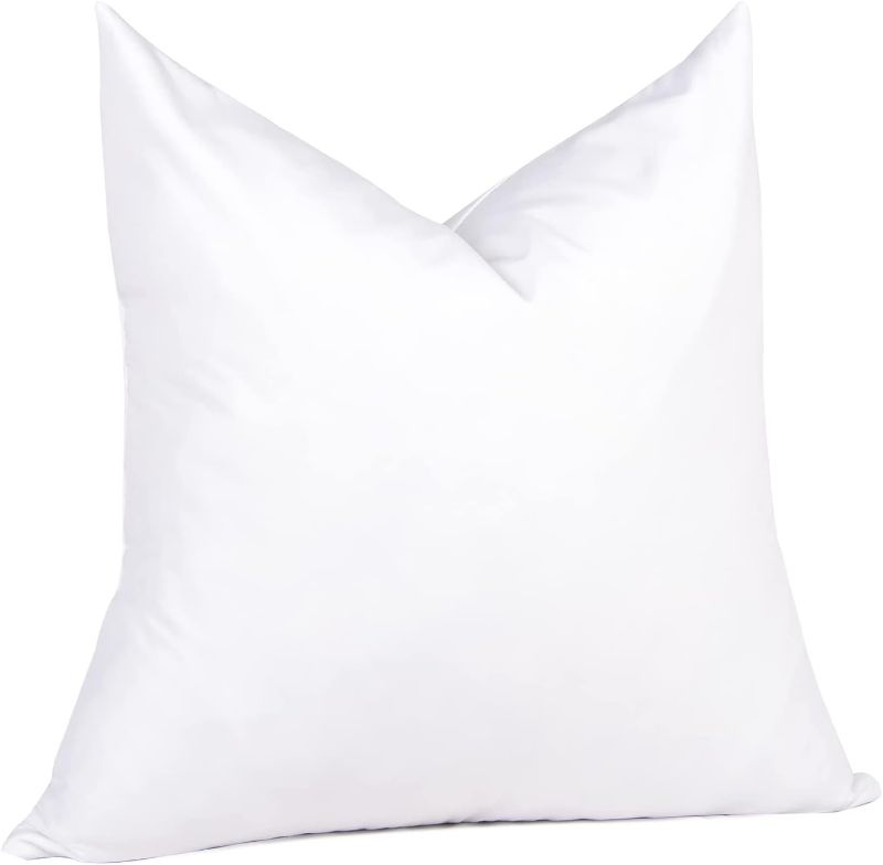 Photo 1 of 26 x 26 Feather Down Throw Pillow Insert, 1 Pack Euro Pillow for Decorative Bed Cushion Couch Sofa