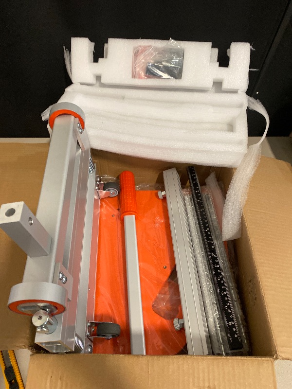 Photo 1 of Heavy Duty Laminate/Vinyl Floor Cutter, NAACOO 13” Vinyl Plank Cutter with Wheel – Just 1 Step Meet Angle&Length Cutting, Flooring Tools - Cuts Laminate Floor, Engineer Wood, LVP/T, VCT, SPC, WPC