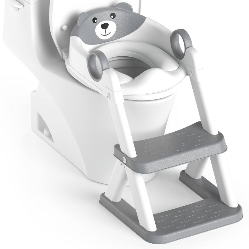 Photo 1 of Potty Training Seat, Upgrade Toddler Toilet Seat for Kids Boys Girls, 2 in 1 Potty Training Toilet, Splash Guard Anti-Slip Pad Step Stool