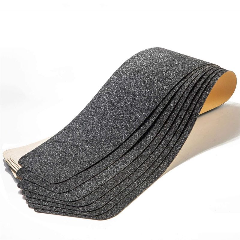 Photo 1 of 12 Pack Stair Treads Non-Slip Outdoor Tape 6”x30” - Black Anti-Slip Safety Adhesive Strips for Steps, Staircase
