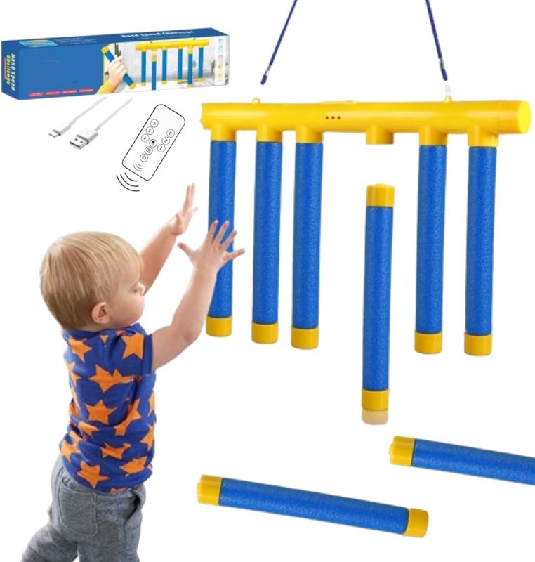 Photo 1 of Upgrade Reflex Stick Game, Reflex Challenge Game, Hand Eye Coordination Training Toy, Drop Stick Hand Speed Challenge, Catching Sticks Games, Adjustable Speed Catching Sticks Games