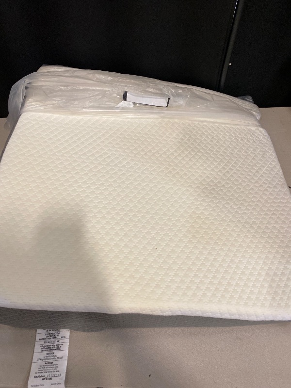 Photo 1 of Wedge Pillow, 12 Inch Memory Foam Bed Wedge Pillow for Sleeping, Acid Reflux, Back Pain, Post Surgery, and Snoring, Designed with Washable Cover, Cool Gray