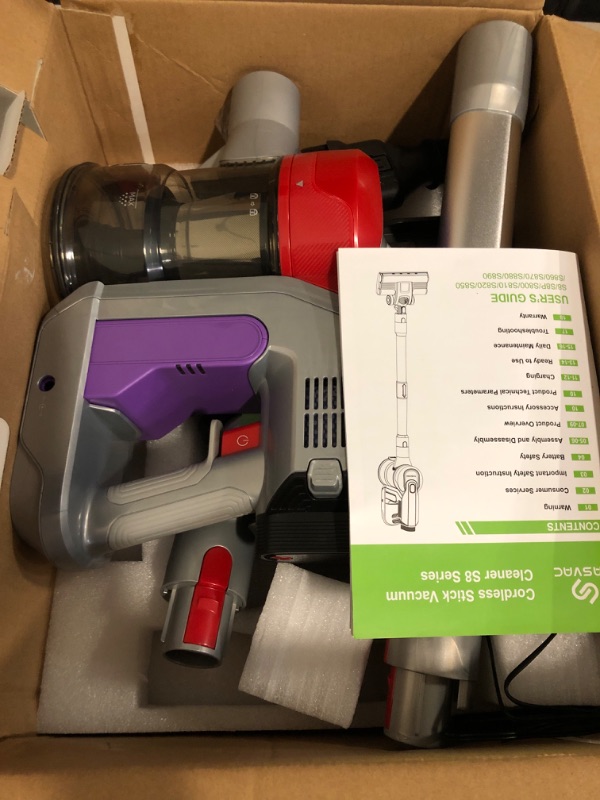 Photo 1 of Cordless Vacuum Cleaner for Home - Lightweight, 40Kpa Stick Vacuum Clean with Rechargeable Battery, Max 45Mins Runtime, 8 in 1 Handheld Vacuum for Hardfloor & Carpets Pet Hair, N504