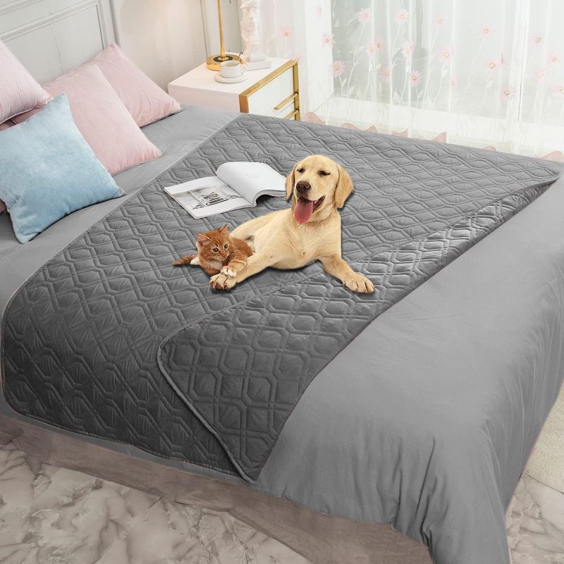 Photo 1 of Ameritex Waterproof Blanket Reversible Dog Bed Cover Pet Blanket for Furniture Bed Couch Sofa