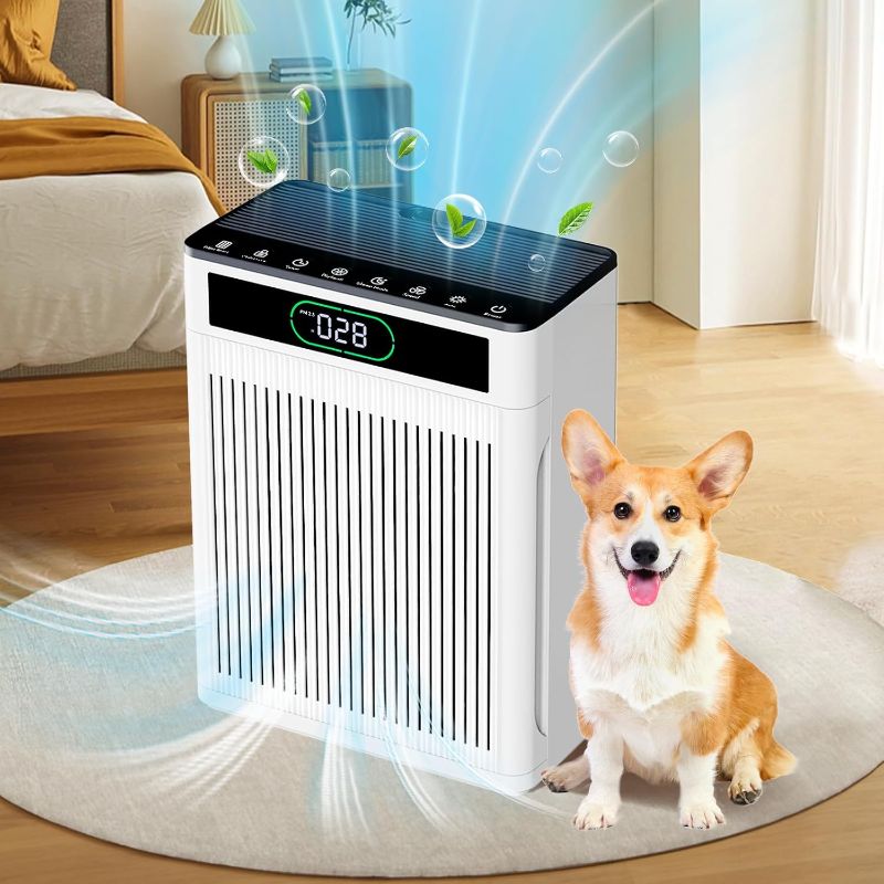 Photo 1 of Air Purifiers for Home Large Room Up to 2000 Ft², HEPA Air purifier for Home Pets with Filter, Auto Mode, Timer, PM 2.5 Display Air Quality Sensor Air Cleaner for Bedroom, Dorm room, Pets, Office