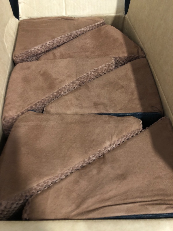 Photo 1 of 30D Dog Ramp for Stairs Suits for Small Dogs Cats, Pet Steps Stairs for Staircase Stairs with Anti-Slip Bottom and Self-Sticky Pads to Fix Suitable for Dogs Cats(6Pcs,