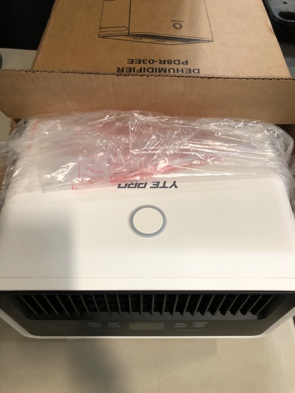 Photo 1 of 1500Sq.Ft Dehumidifier, 30Pint Dehumidifiers for Home, Quiet Dehumidifier for Bathroom, Basement, Bedroom and RV, with 6.56FT Drain Hose,0.66Gal Water Tank, 3-Color Humidity Light