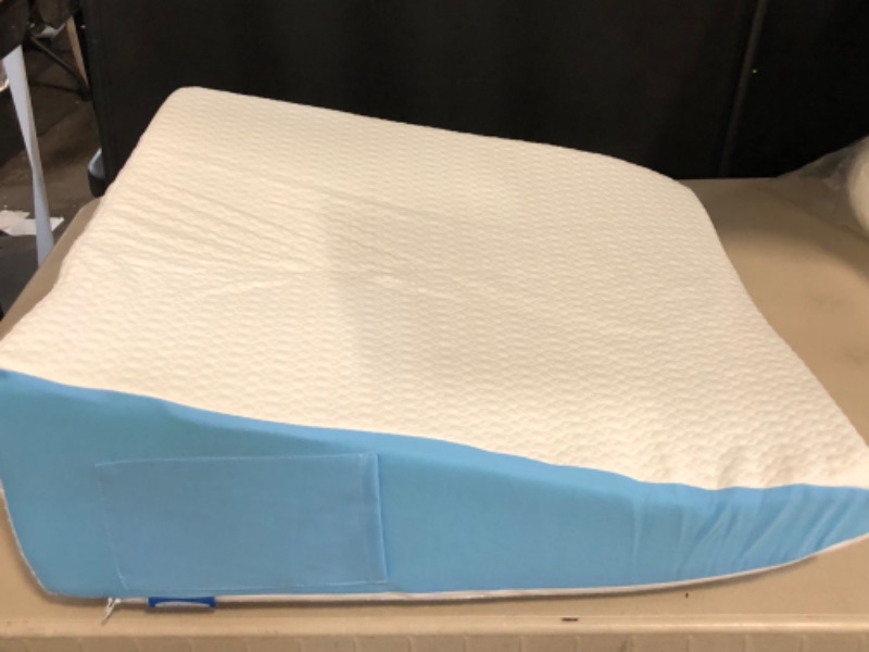Photo 1 of Wedge Pillow for Sleeping, 7.5" Bed Wedge After Surgery, Back Pain Relief, Memory Foam Pillow Triangle Incline Wedge for Back Support, Leg Elevation