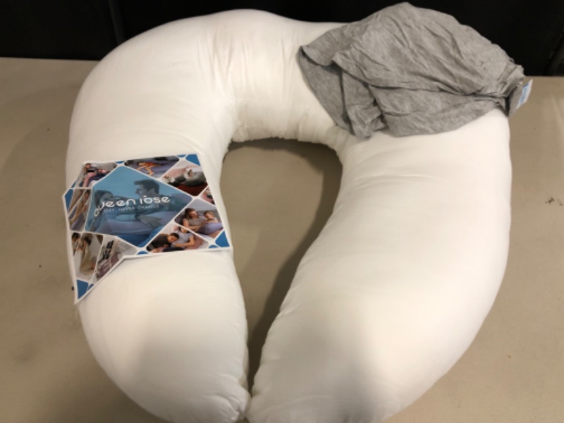 Photo 1 of Nursing Pillow and Positioner with Cover for Breastfeeding and Bottle Feeding, Propping Baby, Tummy Time, Baby Sitting Support, Awake-Time Support (Pillow Only, 22" x 17.7" x 5.9")