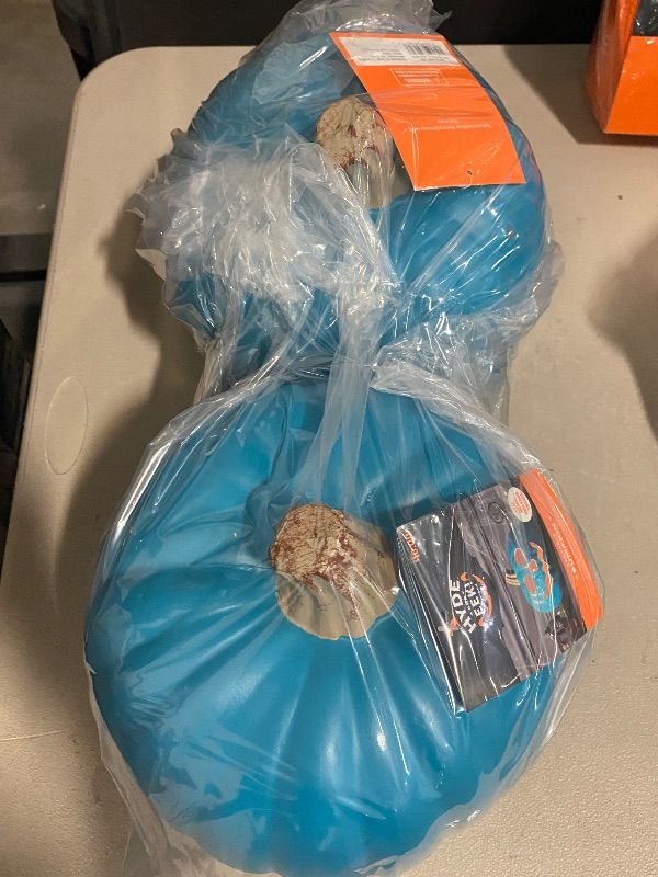 Photo 1 of 2 Hyde and EEK Medium Teal Craftable Pumpkin 9"