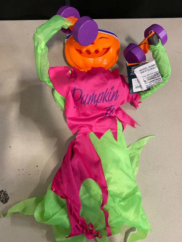 Photo 1 of 40"  Talking Ghoul Pumpkin Iron Halloween Decor Prop Hyde and EEK