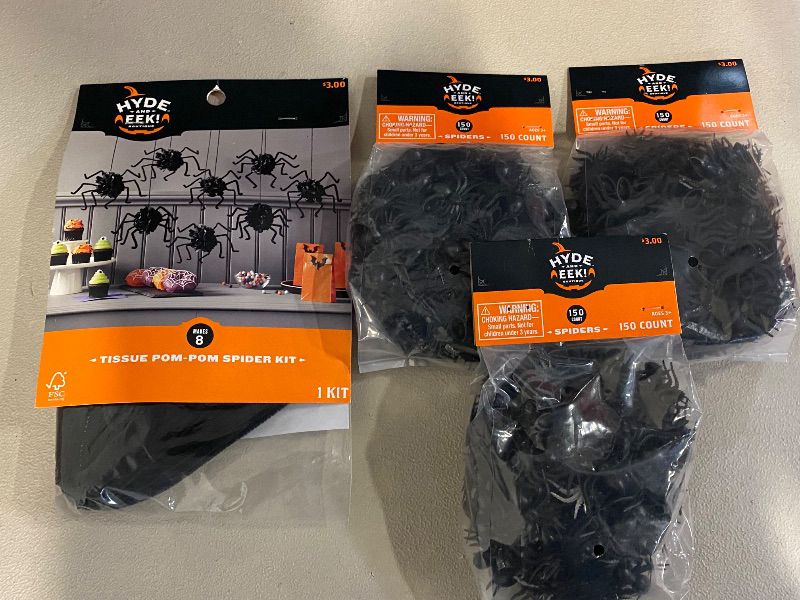 Photo 1 of 4 Spider Halloween Decor Bags 