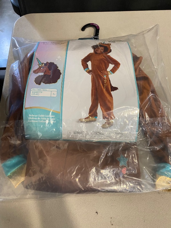 Photo 1 of Size (3T-4T)Disguise DG162129M Deluxe Afro Unicorn Jumpsuit Costume for Girls - Extra Small - 3T-4T